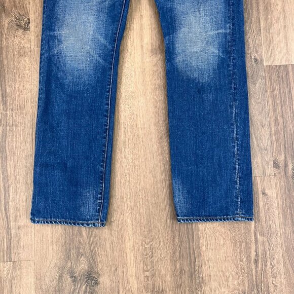 Uniqlo Straight Relaxed Denim Jeans Sz 26 - Picture 3 of 11
